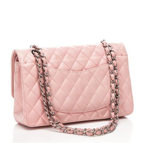 chanel caviar medium double flap pink bag|CHANEL Caviar Quilted Medium Double Flap Dark Pink.